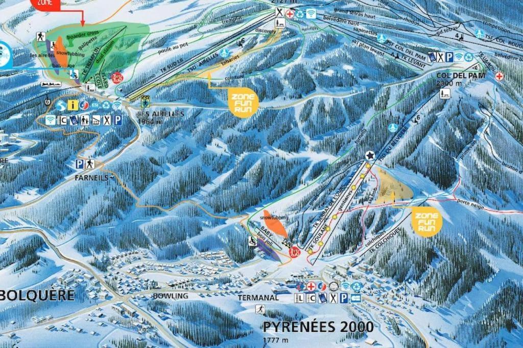 Apt Confortable Au Pied Des Pistes Et De La Foret Bolquere Pyrenees 2000 エクステリア 写真